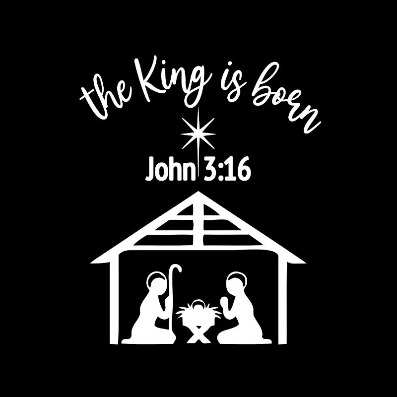 Conception chrétienne de Noël Le roi est né John