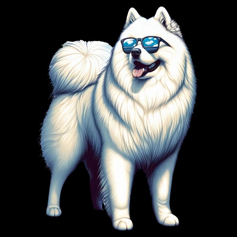 Chien Samoyède Cadeaux Mignon Samoyède Chien Graphique