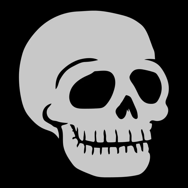 Friendly Comic Skull Skull