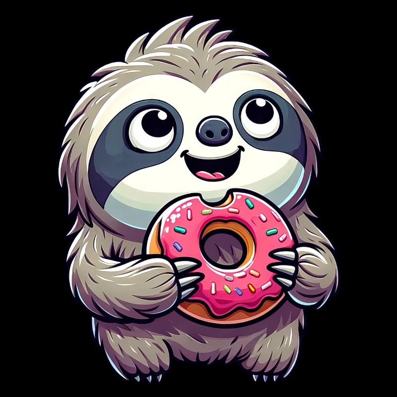 Sloth Cute Donut Pastry Dessert