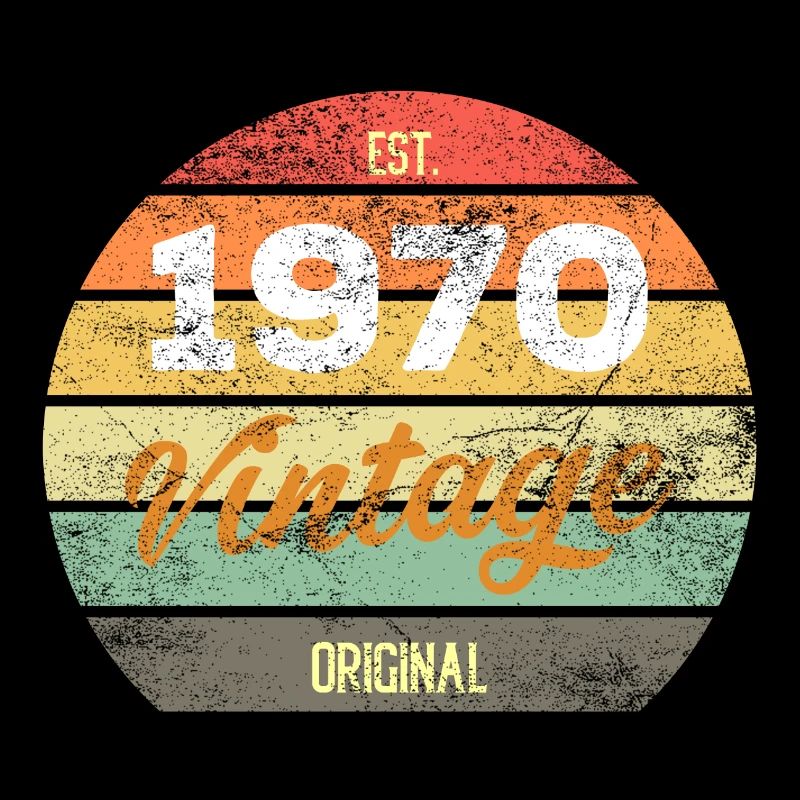 Vintage retro sunset 1970 Geburtstag Geschenk