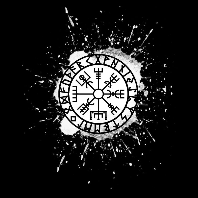 Vegvisir Viking Compass Futhark