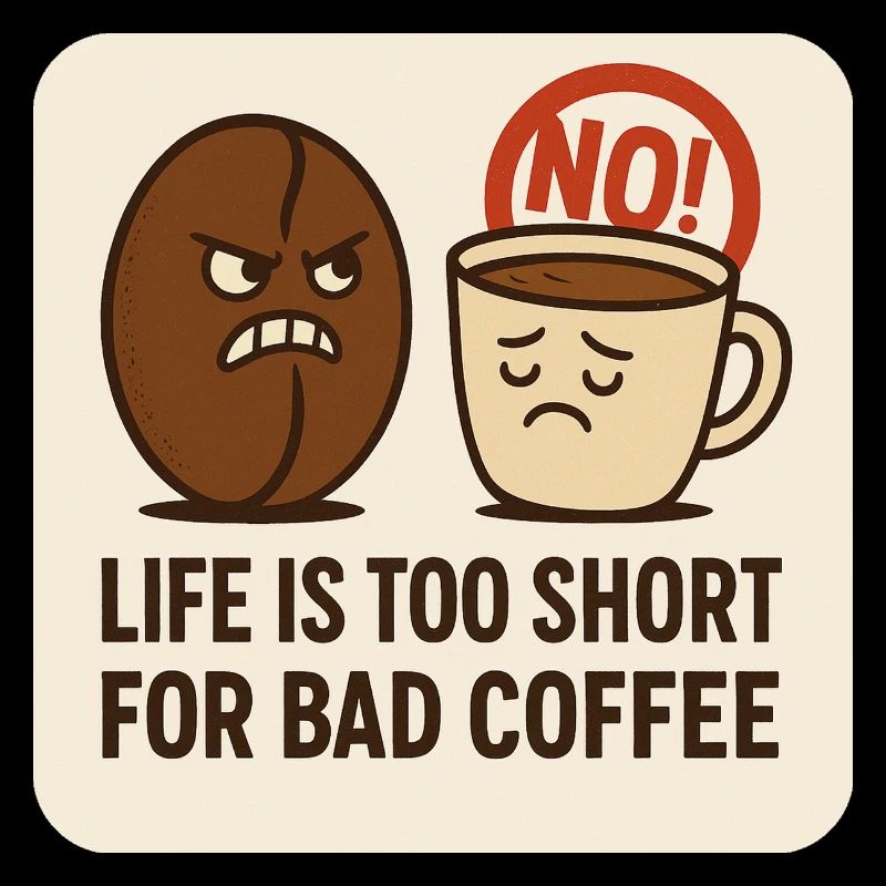 Life is too short for bad coffee