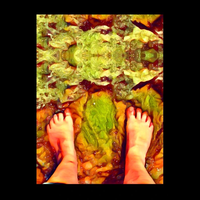 Les pieds dans l'eau plage