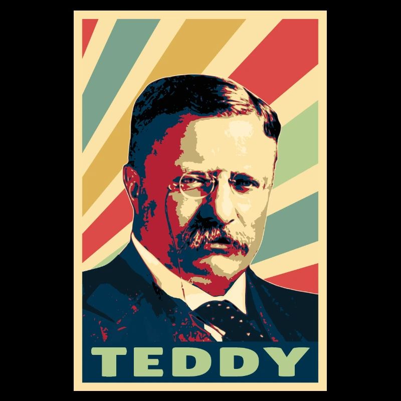 Teddy Roosevelt Vintage Farben