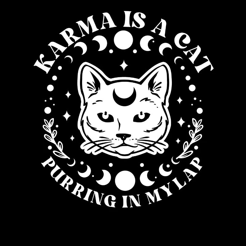 Karma Is A Cat Purring In My Lap Celestial