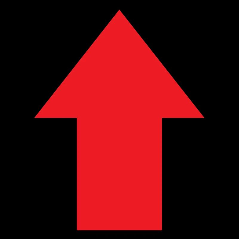 Arrow up towards gift idea Arrowhead up