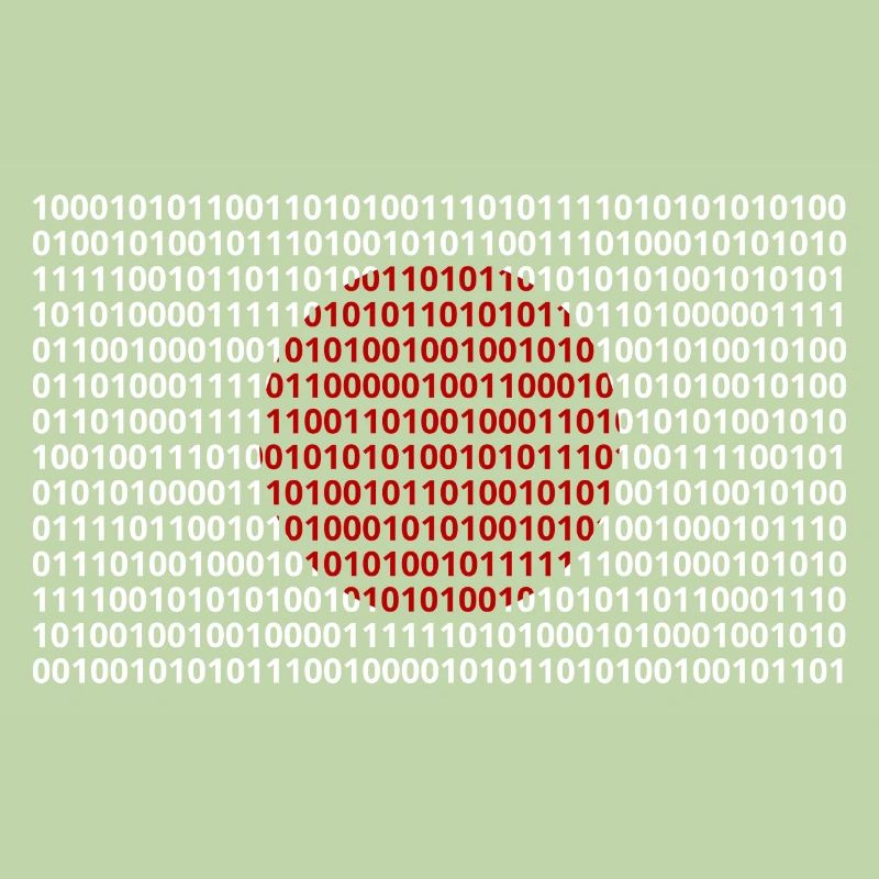 Le drapeau du Japon numérote le code binaire codé en bits