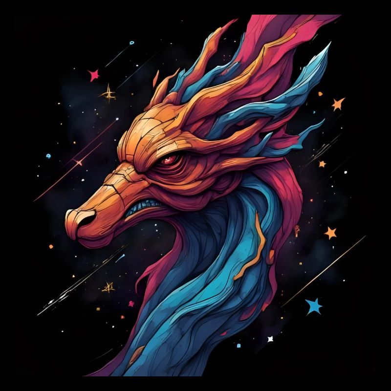 Farbenfroher Drache