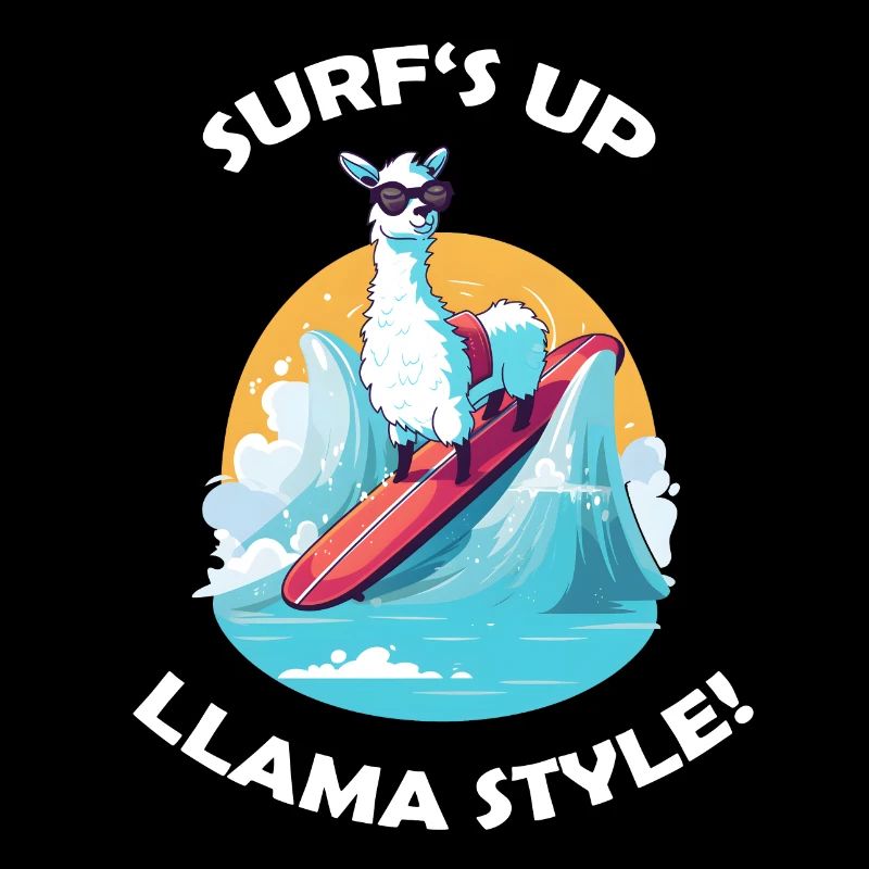 Llama surfing