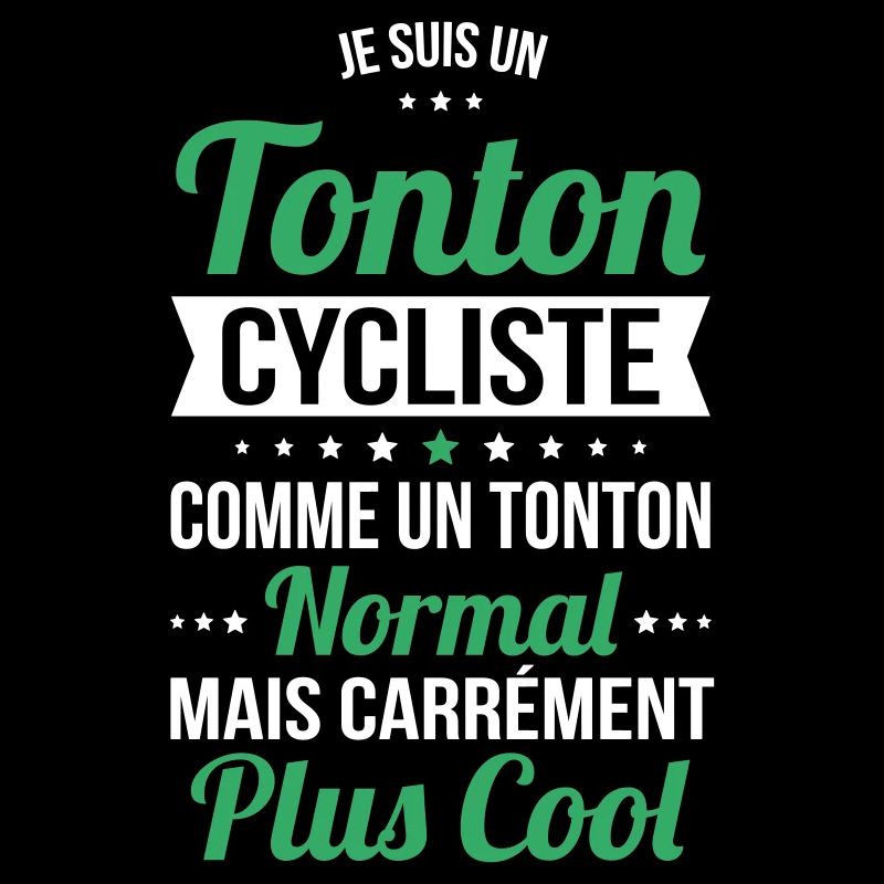 Tonton cycliste comme un tonton normal plus cool