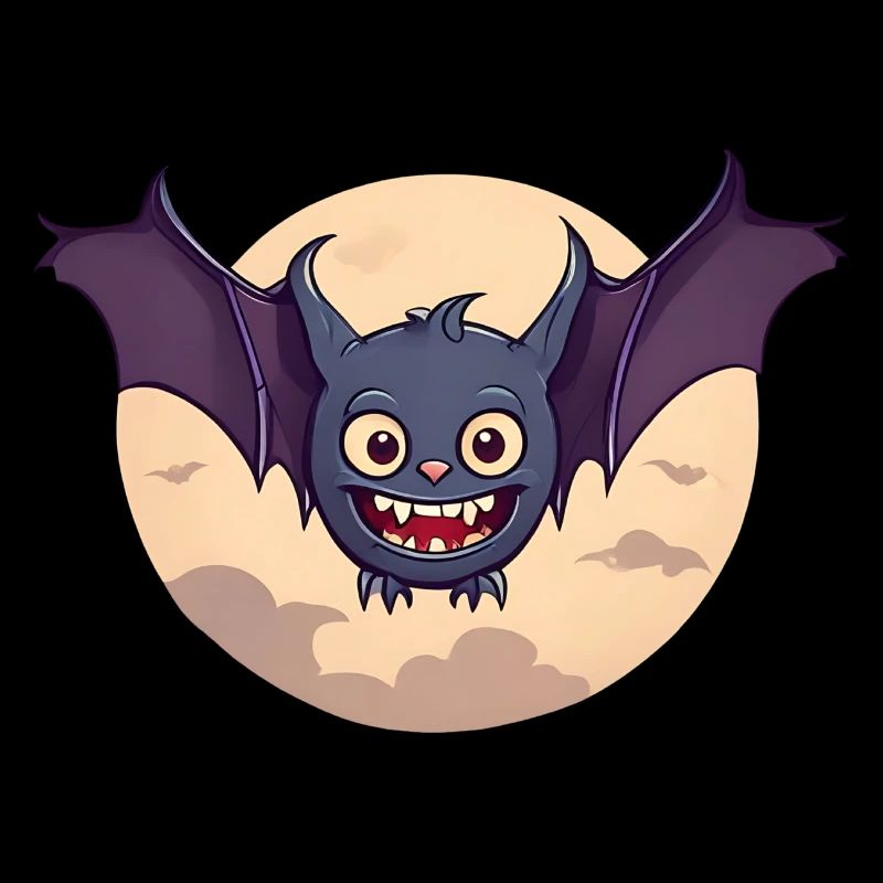 Lune chauve-souris d’Halloween