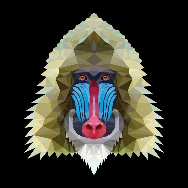 Affe polygon design Geschenk