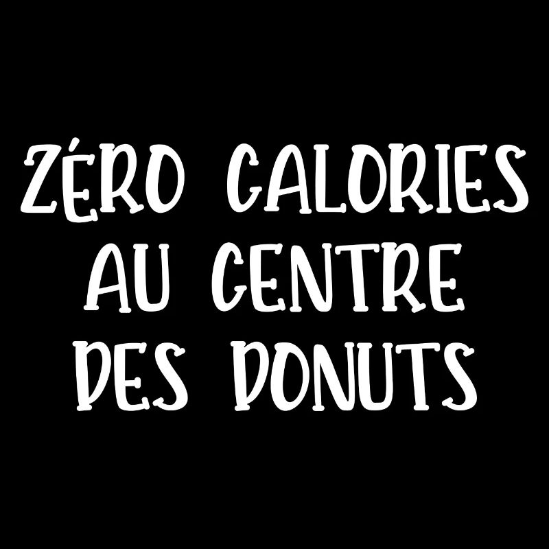 zéro calories au centre des donuts