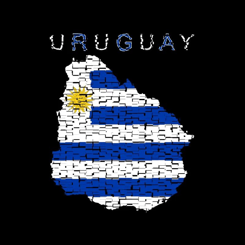 Carte de l’Uruguay Drapeau