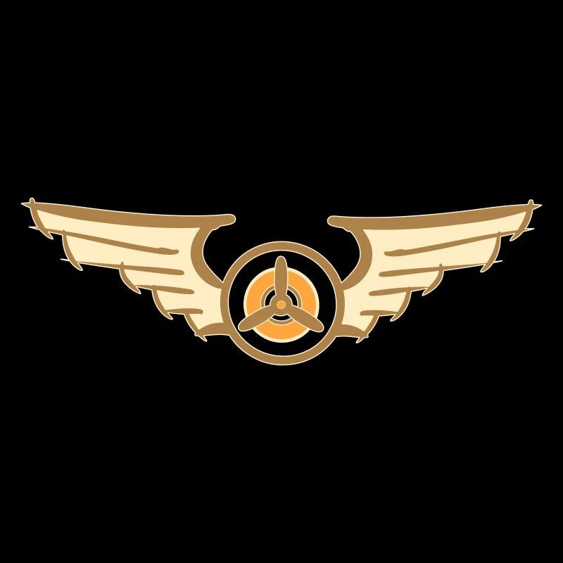 Aviation Symbol Luftwaffenschwinge Flugzeug Pilot