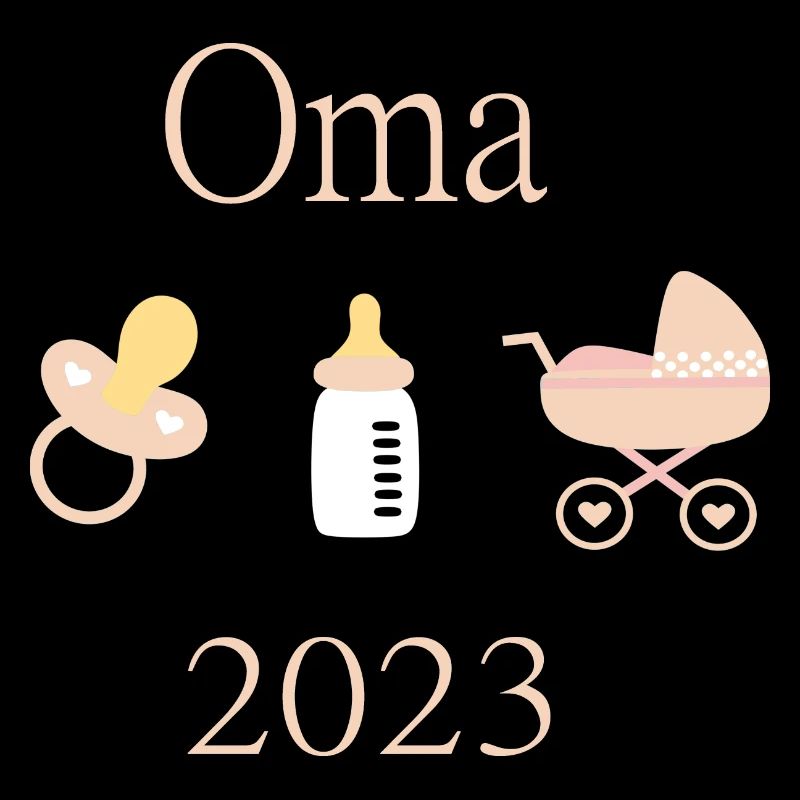 Oma 2023 Geburt Mädchen Vorlage personalisierbar