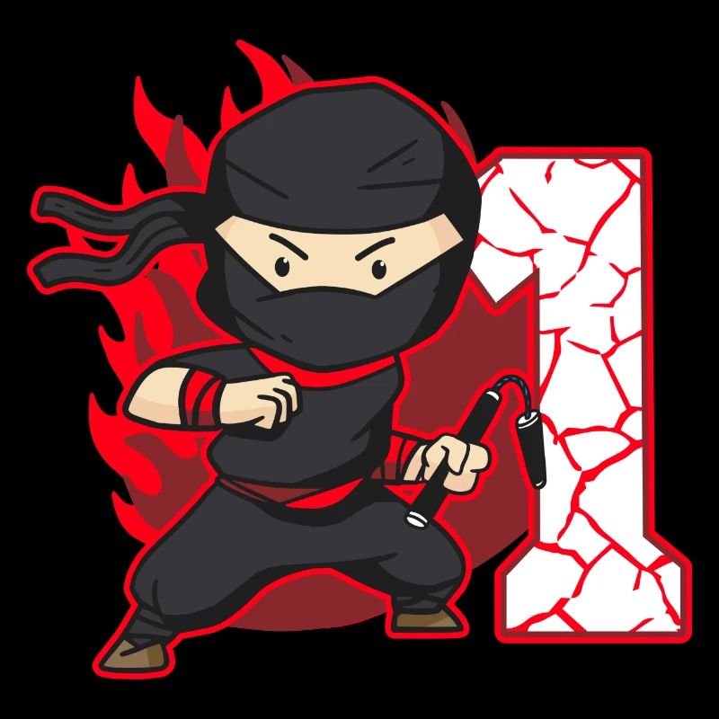 Ninja Fighter Anniversaire Garçon 1 An Ninjas