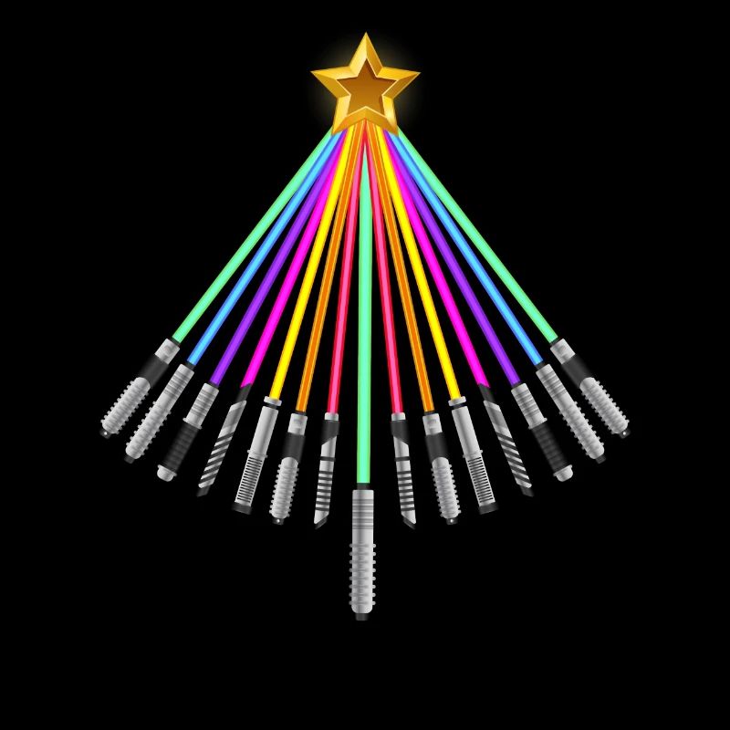 Sapin de Noël au sabre laser