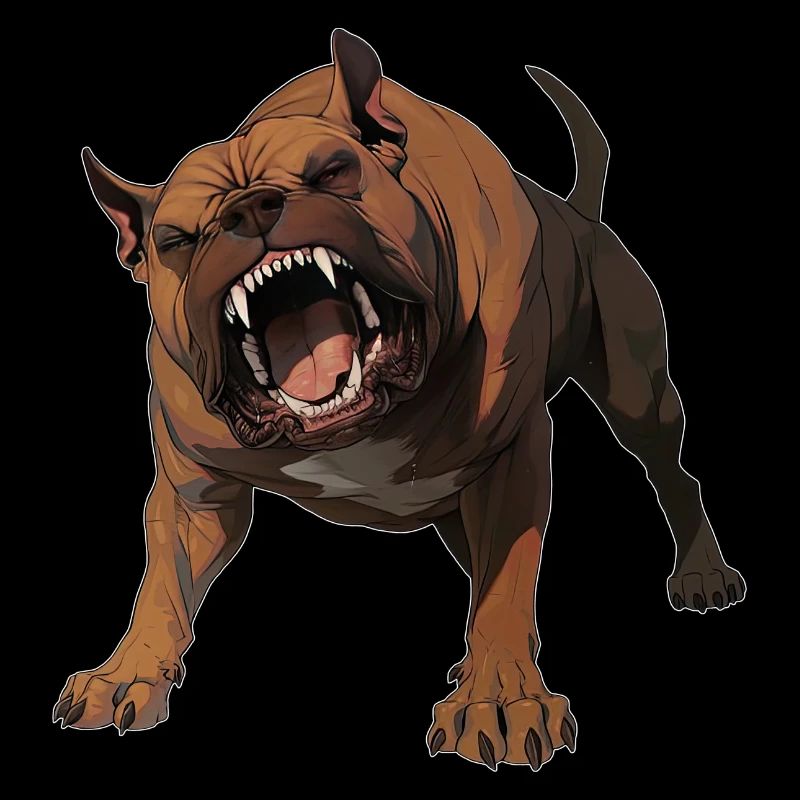 Aggressive Pitbull - Pitbulldesign