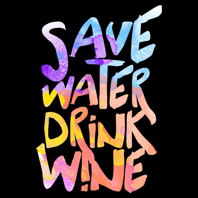 Eau de secours, boire du vin