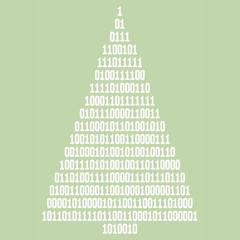 Weihnachten Weihnachtsbaum Binärcode Informatiker