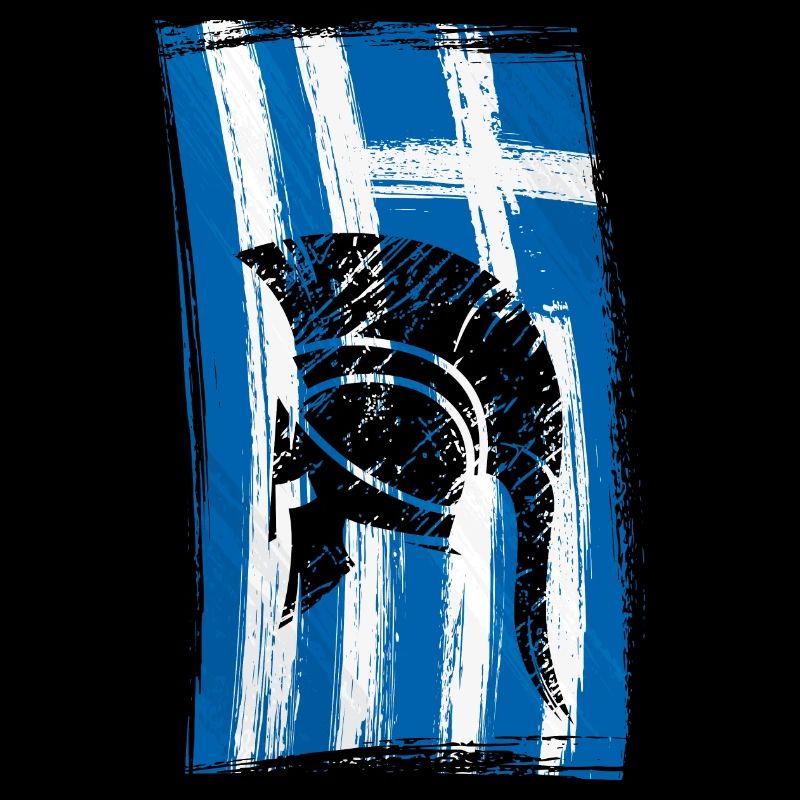 Flag Greece Helmet Sparta