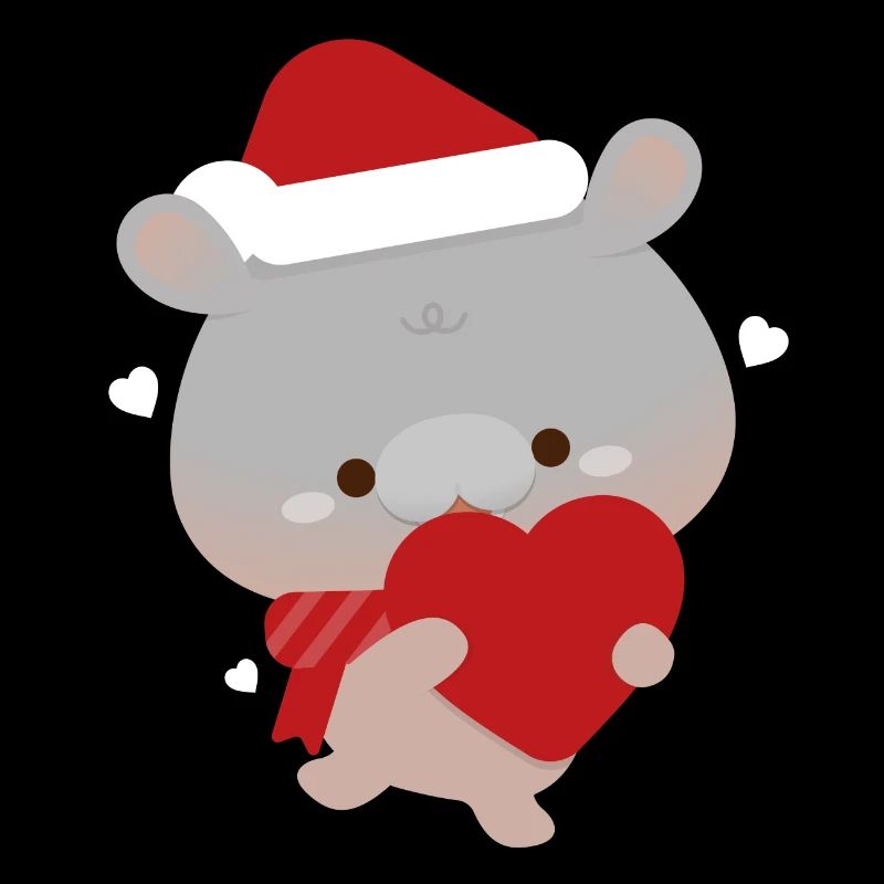 Moo Deng Hippopotame pygmée Noël Amour