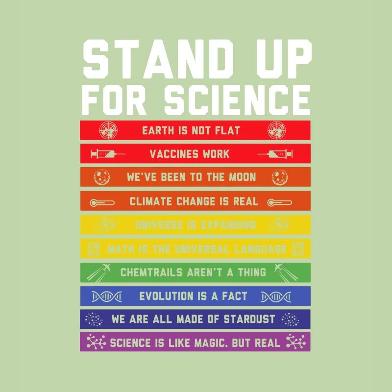 Flat Earth Flache Erde Stand Up For Science