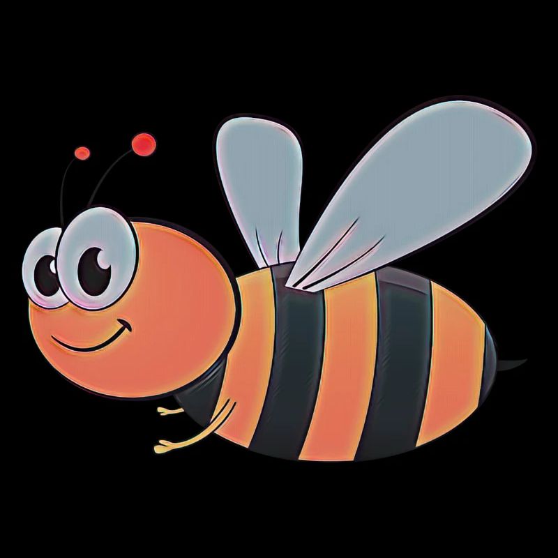 Funny red bee