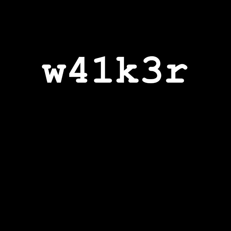 Alan Walker w41k3r lettering white gift idea