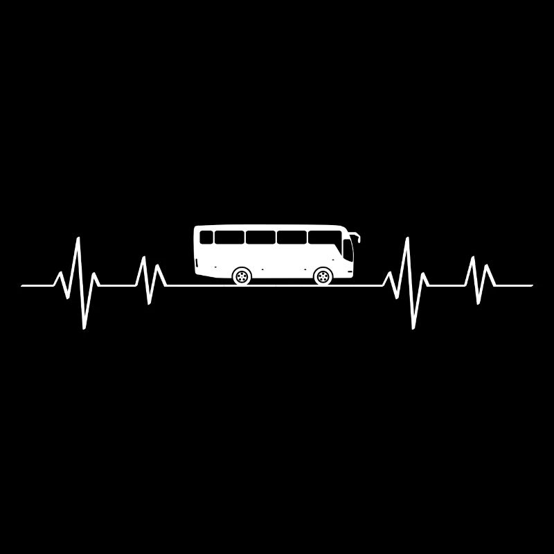 Herzschlag Bus Silhouette