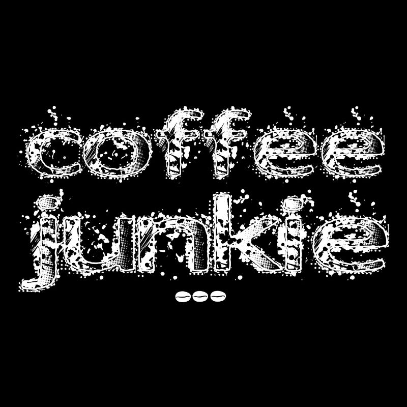 coffee junkie white
