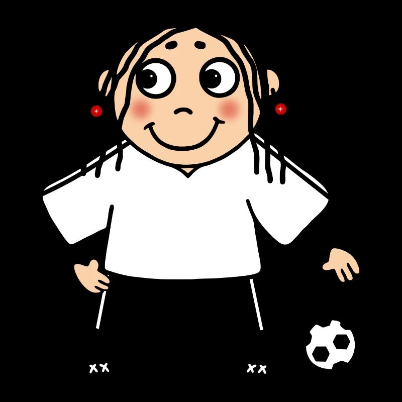 Vrouwenvoetbal vrouwenteam neutraal wit