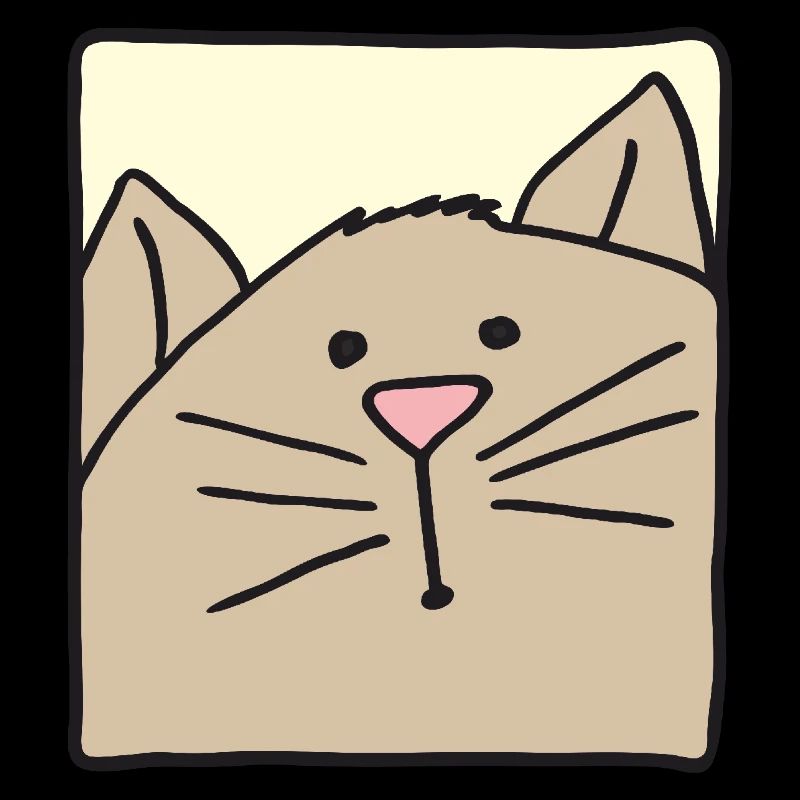 Cat Head Funny