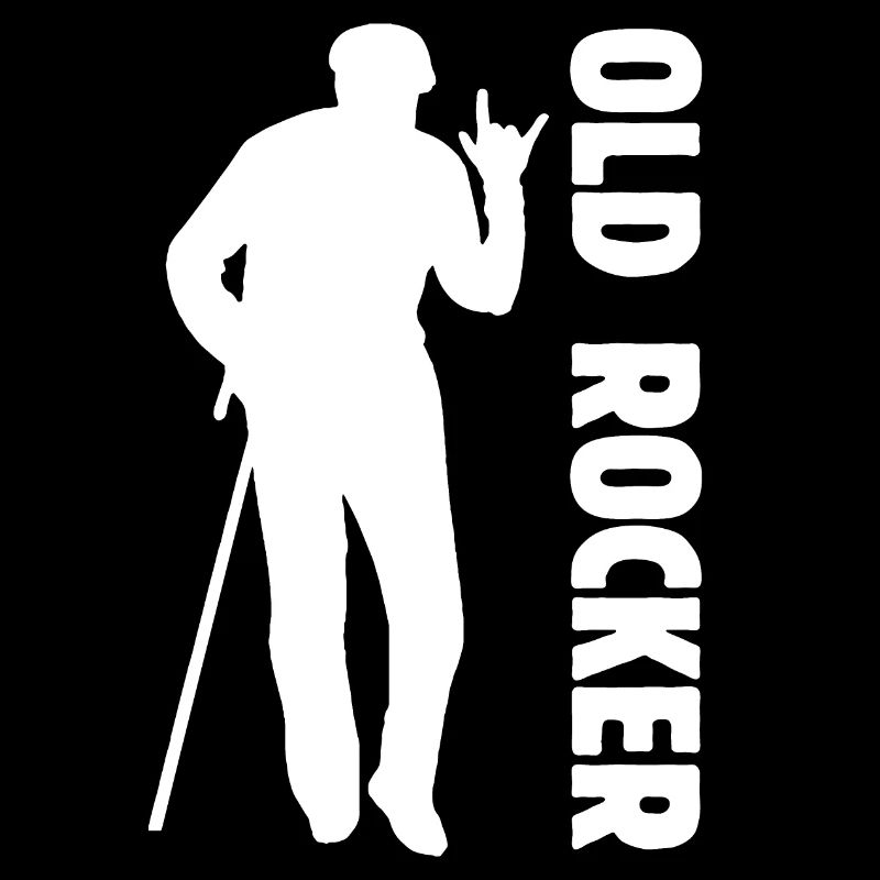 Old Rocker! Alt-Rocker, Rock 'n' Roll, (weiß)