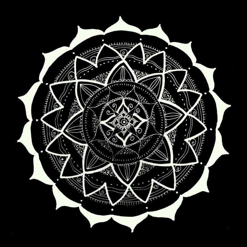 Mandala 16 white