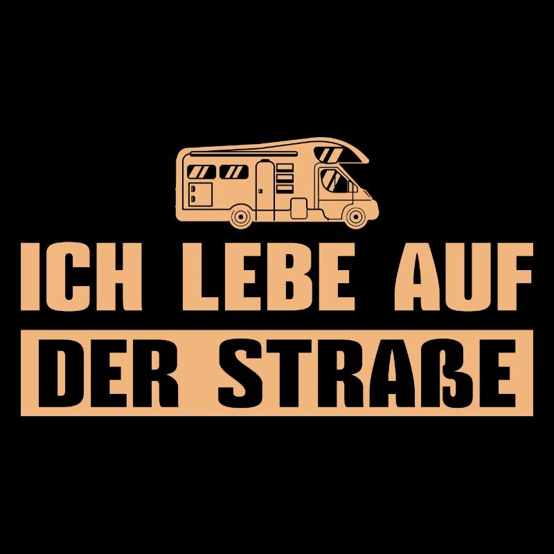 Campen Ich lebe auf der Straße Wohnmobil