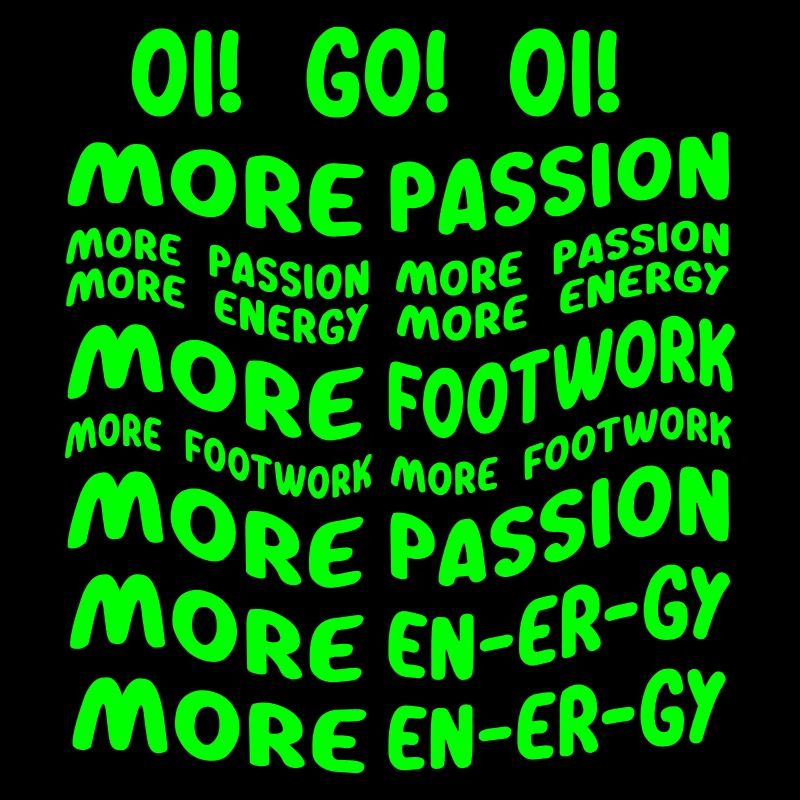 plus d’énergie pour le jeu de jambes de passion