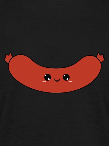 cute smiling sausage, sweet smiling sausage