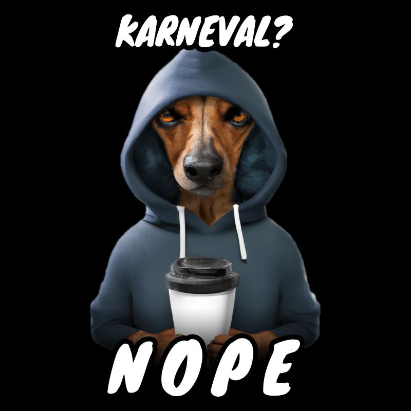 Hund Dackel Spruch Karneval