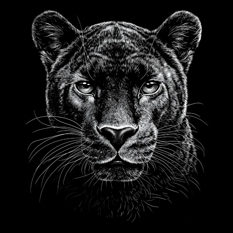 Panthère Portrait Faune Jungle