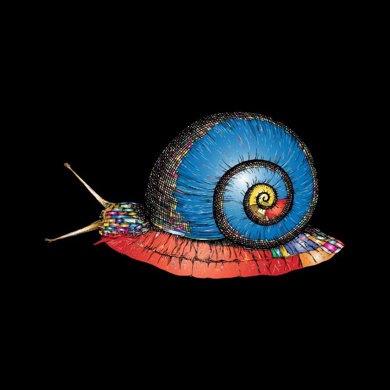 Psychedelische Schnecke