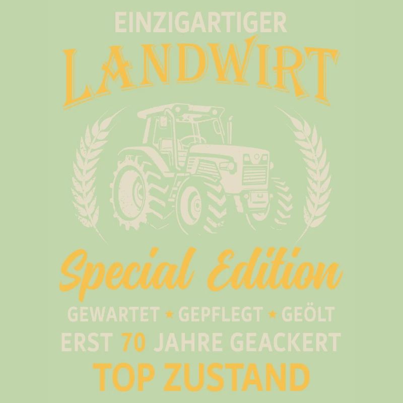 70. Geburtstag Landwirt Traktor Bauer