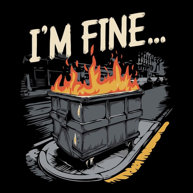 I'm Fine Dumpster Fire
