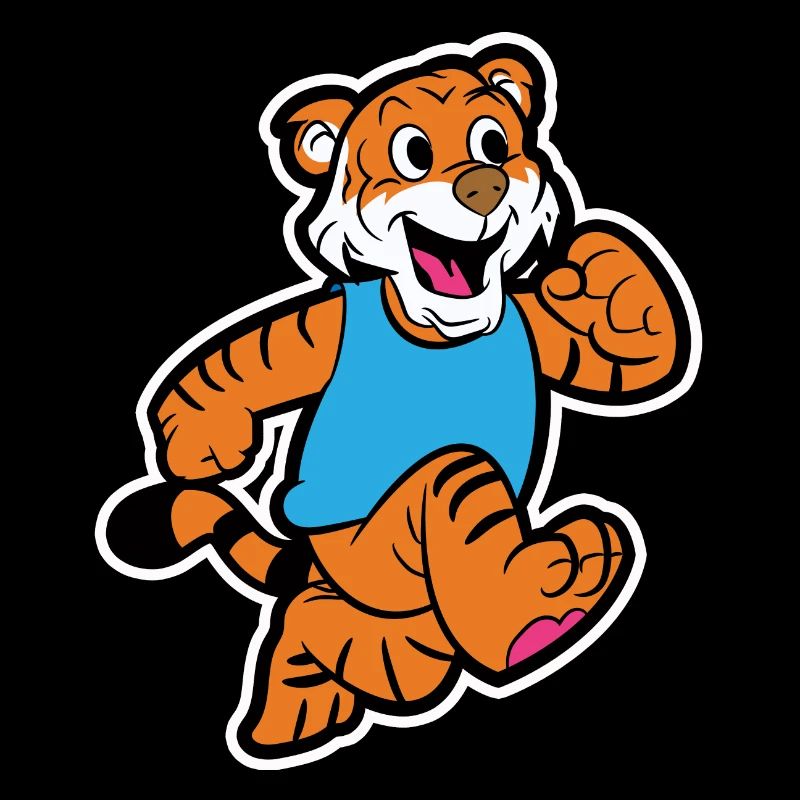 tigre de jogging