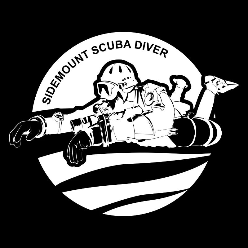 Sidemount Diver Diving Gift Tec Diving Logo