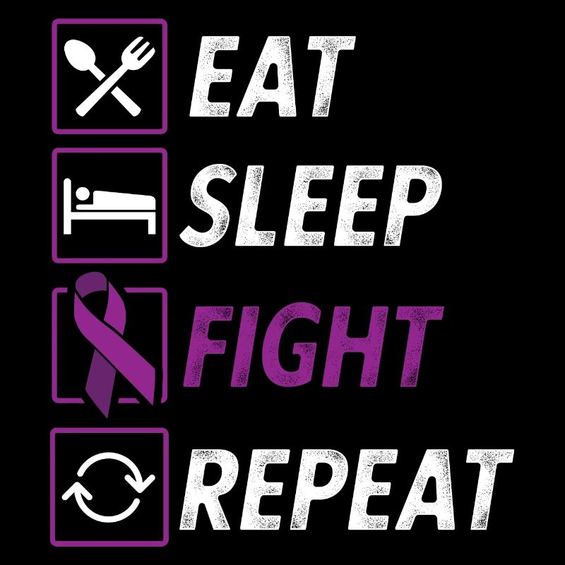 Mangez la lutte de sommeil répéter l’épilepsie ruban violet