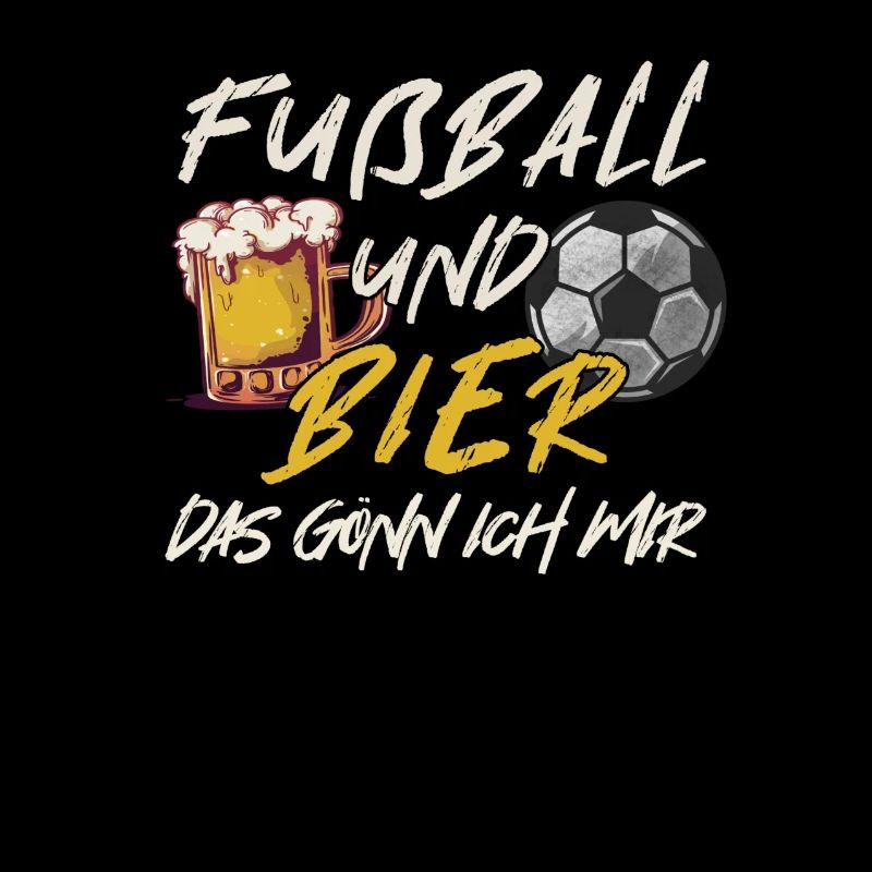 Fußball und Bier | Spruch Geschenkidee Lustig Fan