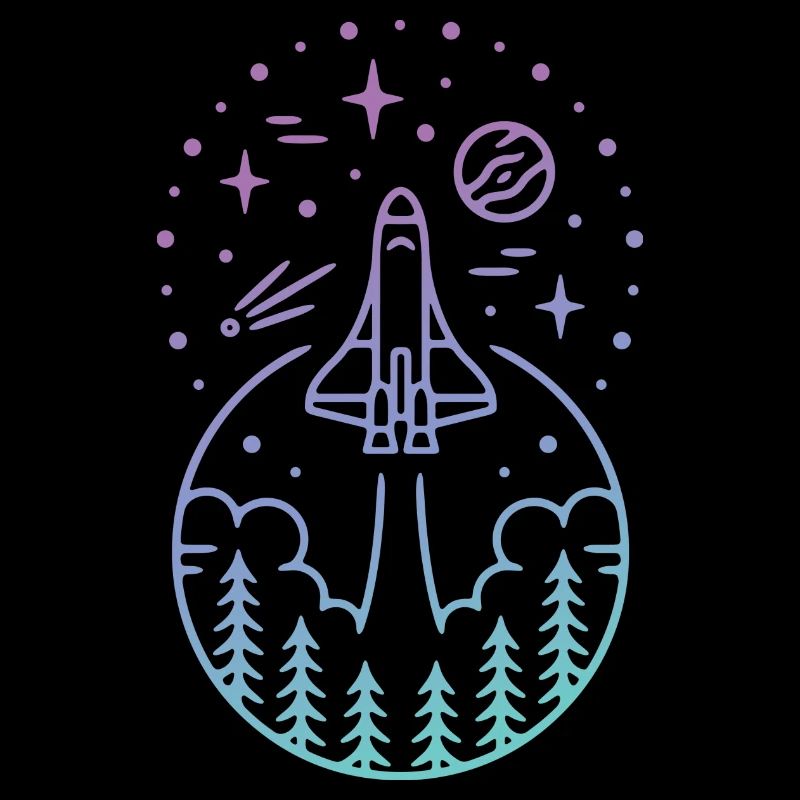 Scène de l'espace navette